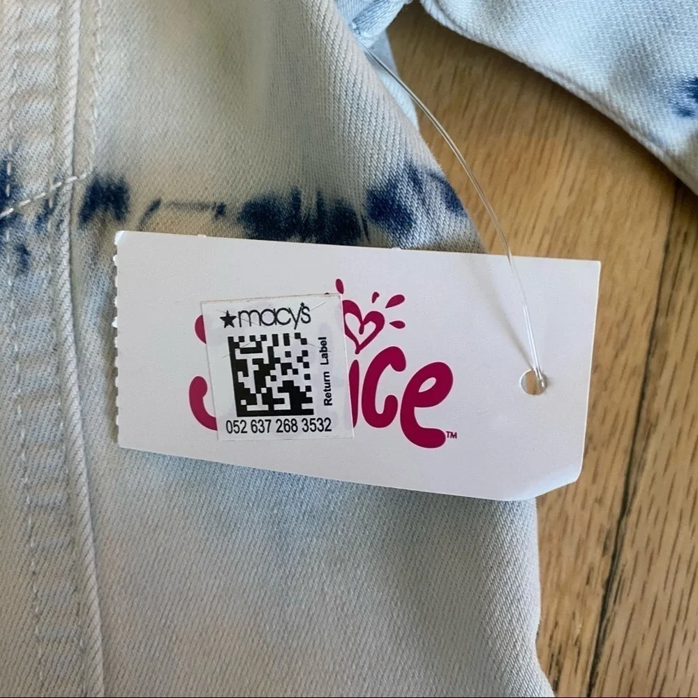 NWT Justice Girls Jean Jacket Size 10